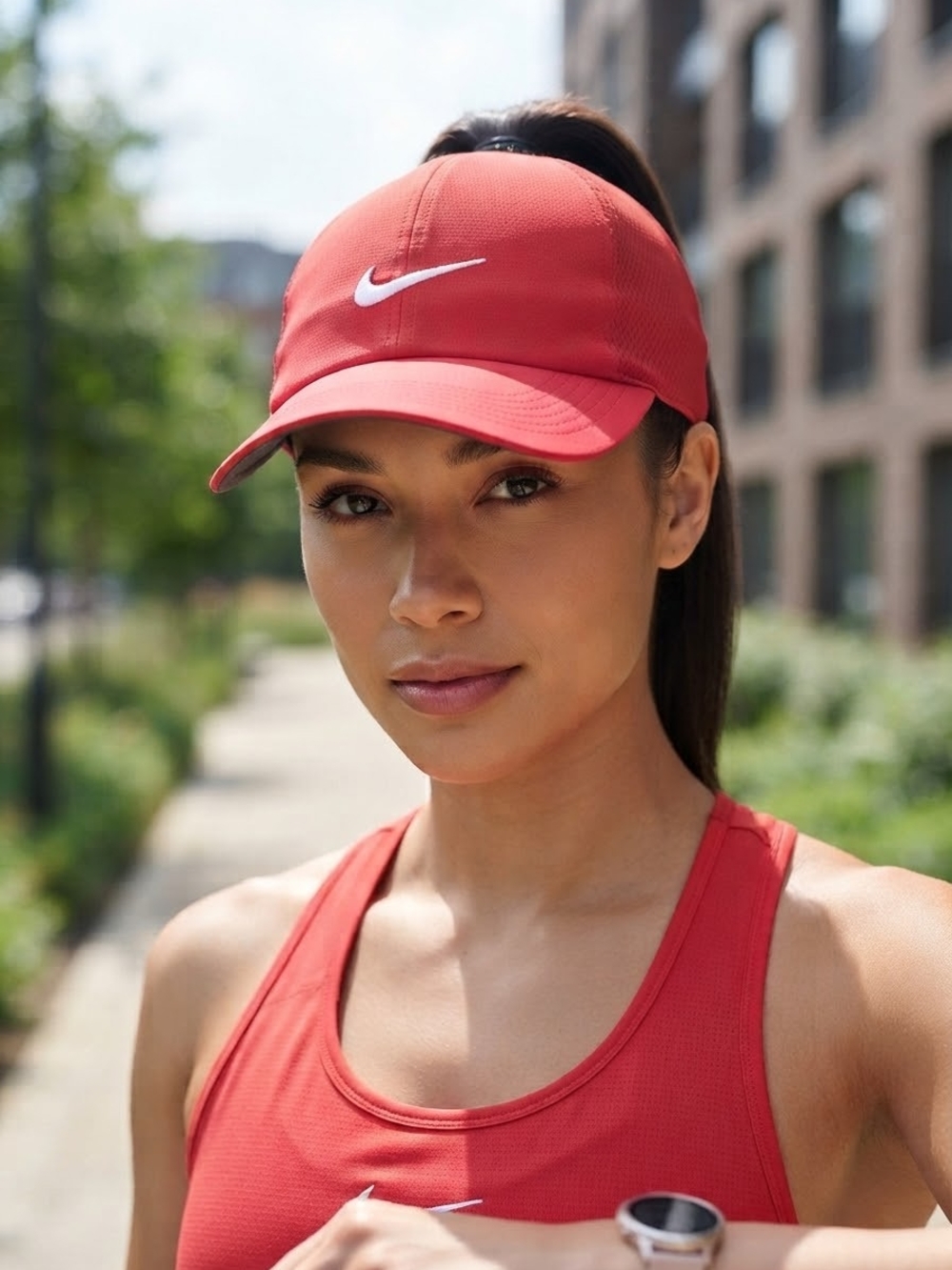Nike Featherlight Dri-Fit Red Performance Swoosh Cap